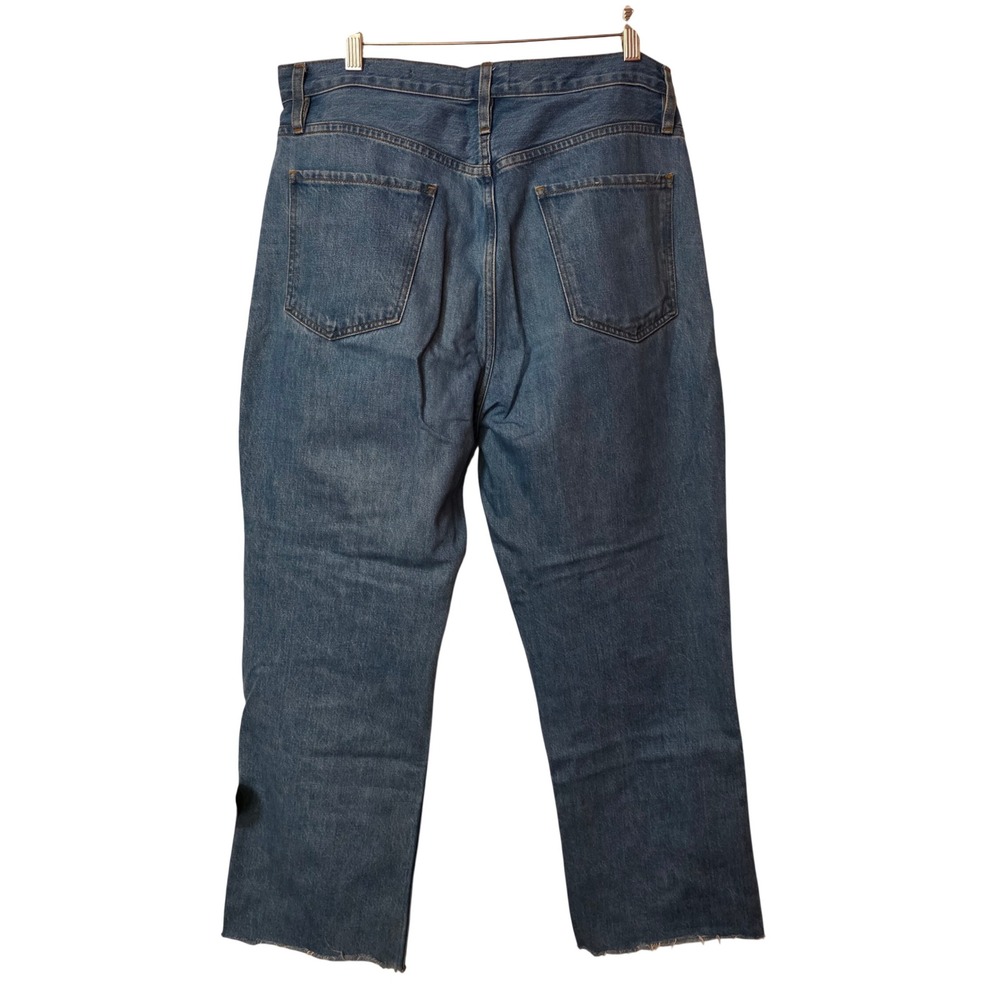 FRAME Le Jane Crop High Rise Straight Leg Jeans Meadow Blue LJNCRA727 Size 30 - Picture 2 of 5